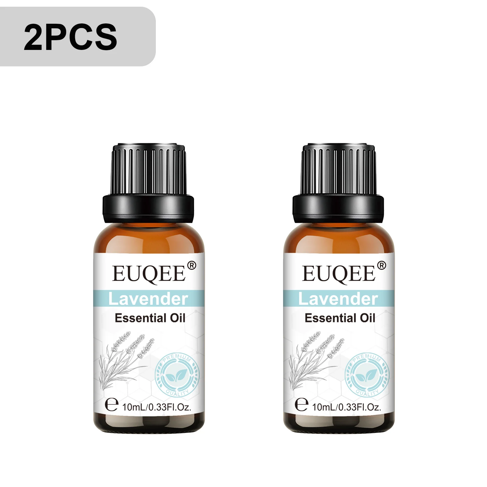 EUQEE 2PCS Pure Essential Oils Set 10ML Vanilla Lavender Eucalyptus Lemon for Diffuser,Humidifier-Perfect Gift for Women & Men