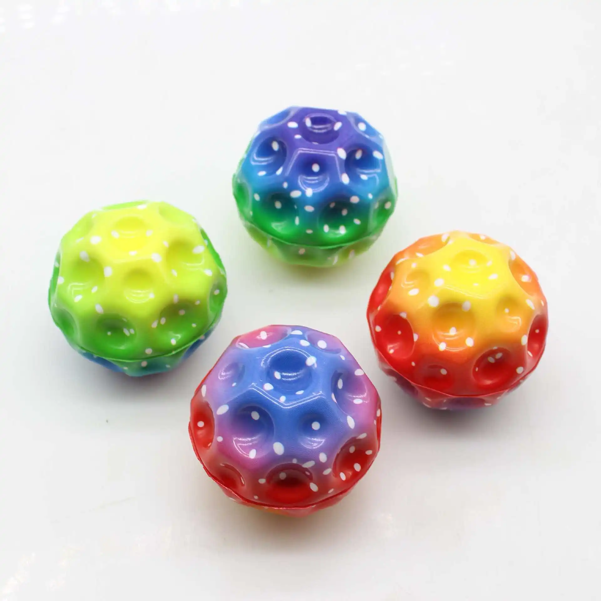 ลูกบอลเด้งสูงพิเศษ 2 ลูก ของเล่นฝึกการประสานมือและตา บรรเทาความเครียด ลดความวิตกกังวล สำหรับเด็กและผู้ใหญ่