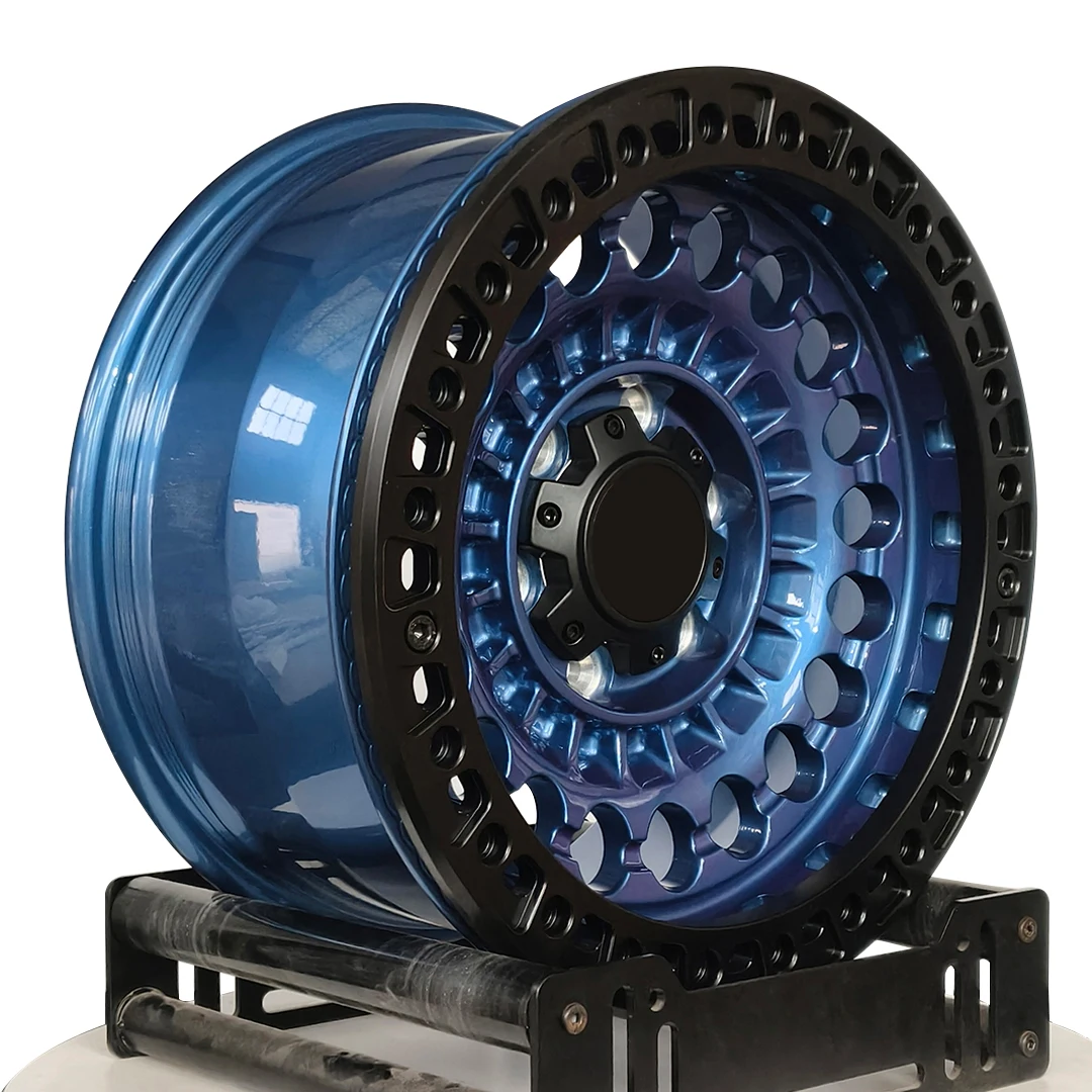 

Customized Forged Blue Black Deep Concave Rivet Alloy 16 17 18 19 20 Inch 5/6 Holes PCD 6x139.7 5x127 Car Hub Wheel Rims