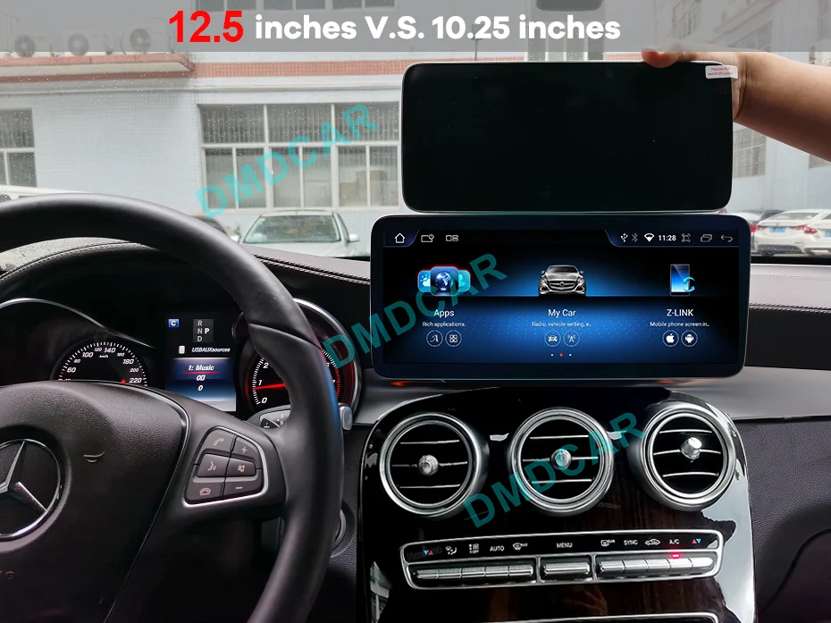 Android13 GPS Navigation 8 Core Car Multimedia Player Radio Stereo Video AUTO Carplay For Mercedes GLK Class X204 RHD