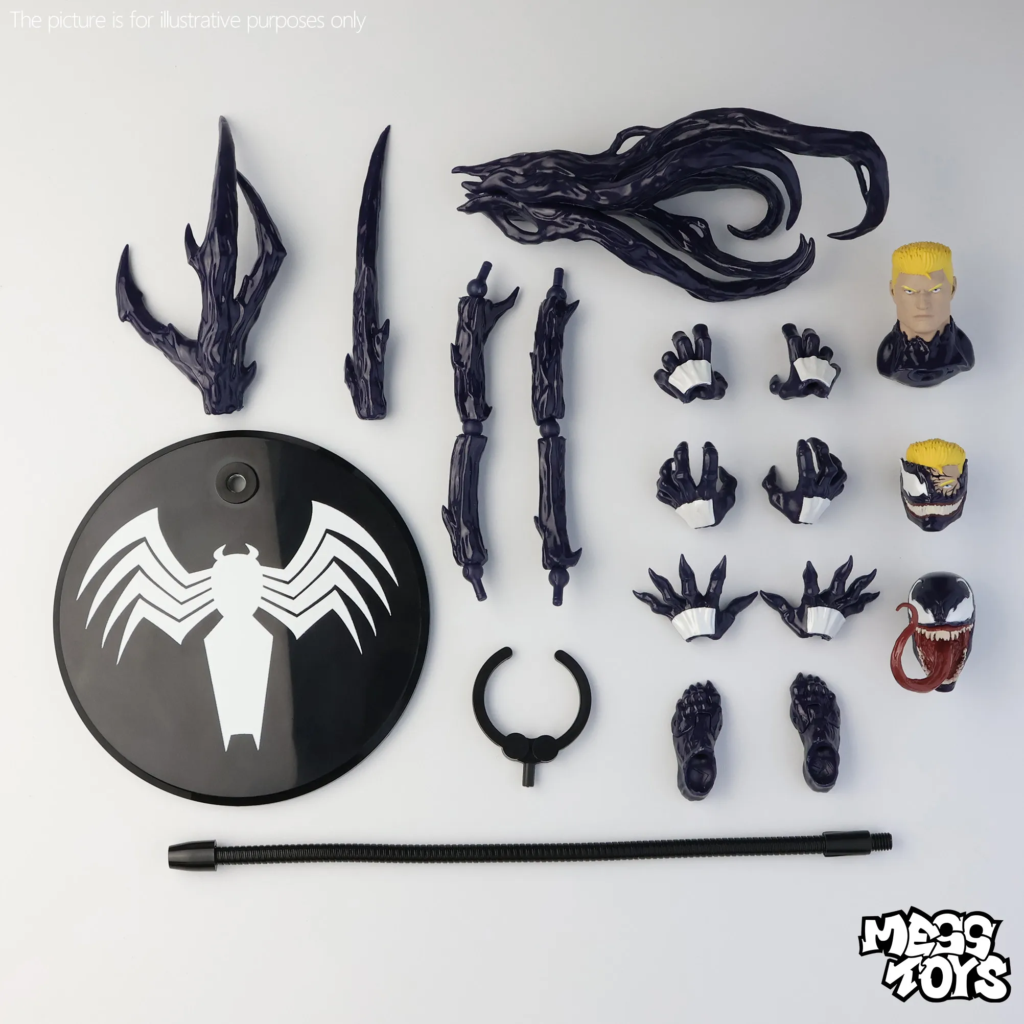 In Stock Mess Toys Venom Actio - огляд і ціна Model Kit Venom