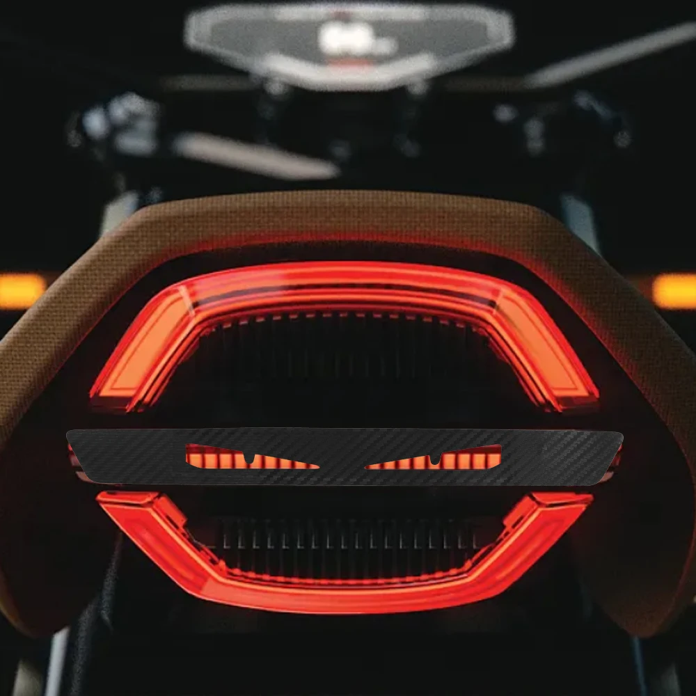2024 Carbon Fibre Angry Eyes Car Brake Tail Light Safety Warning Stickers High End Creative Decoration Auto Exterior Decoration