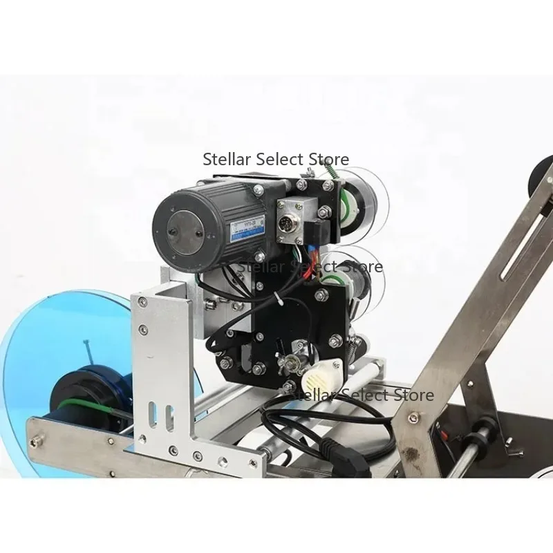MT-50P Bottle Sticker Labeler Manual Bottle Labeling Machine for Plastic Glass Jar Round Bottles with Date Code Printer