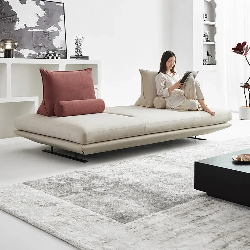 

Italian simple Prado sofa luxury small apartment designer fabric sofa