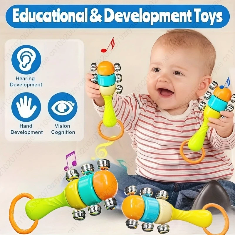 Baby vroege 3-laags rammelaar onderwijs puzzelspeelgoed