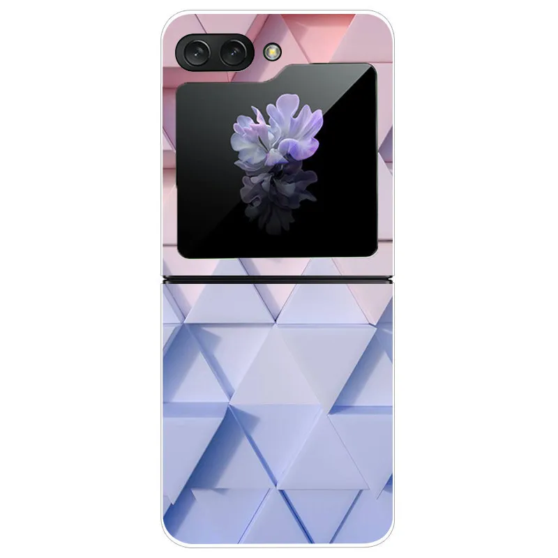 Para Samsung Galaxy Z Flip5 5G Funda transparente dura PC teléfono contraportada para Samsung Galaxy Z Flip 5 Fundas 6,7 ''ZFlip5 Funda