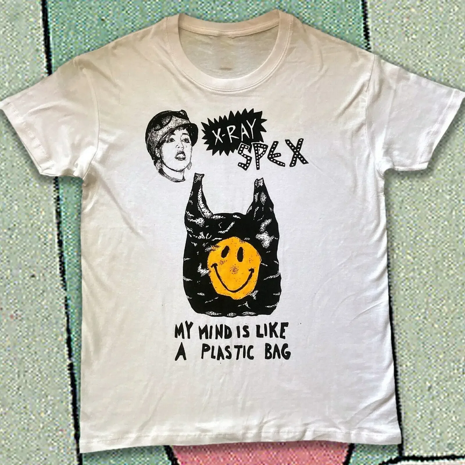 X-ray Spex Plastic Bag White Short Sleeve Cotton T-shirt Unisex S-5XL