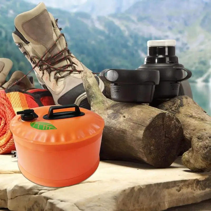 

Camping Water Dispenser Outdoor Folding Drinking Bucket Large Water Container With Spigot And Thickened Handle For Camping Car