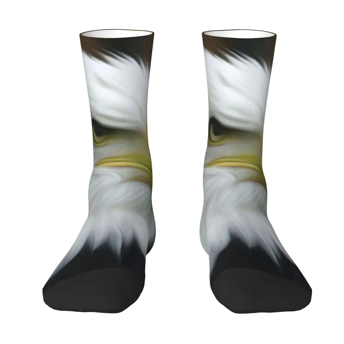 Bald Eagle Painting Socks Patriotic Sea Eagles Funny Stockings Autumn Anti-Slip Women Men Socks Soft Custom Outdoor Socks