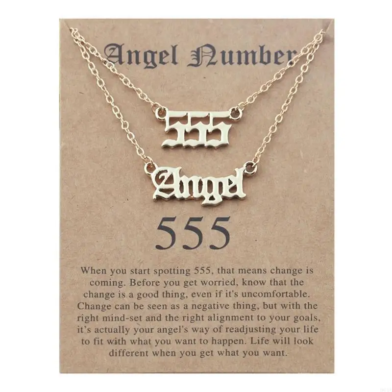 Angel Number Necklace 111 222 333 444  666 777  Numerology Necklace  for Girls Boys Gift  Pendant  Clavicle  Jewelry 964A view 5