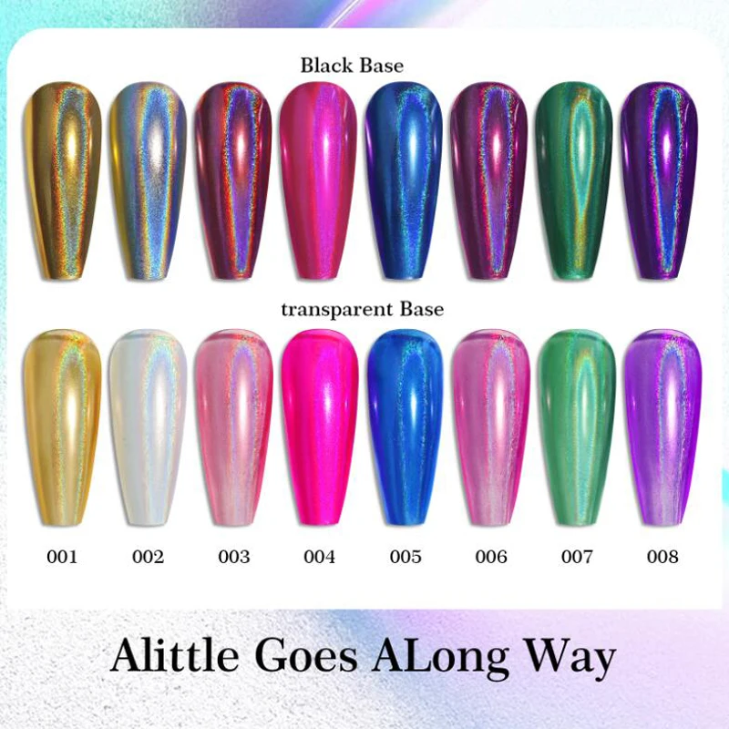 Super Flash Laser colorato Glitter per unghie Polvere per nail art fai da te Bellezza Nail Art Manicure Decorazioni Accessori per unghie da salone