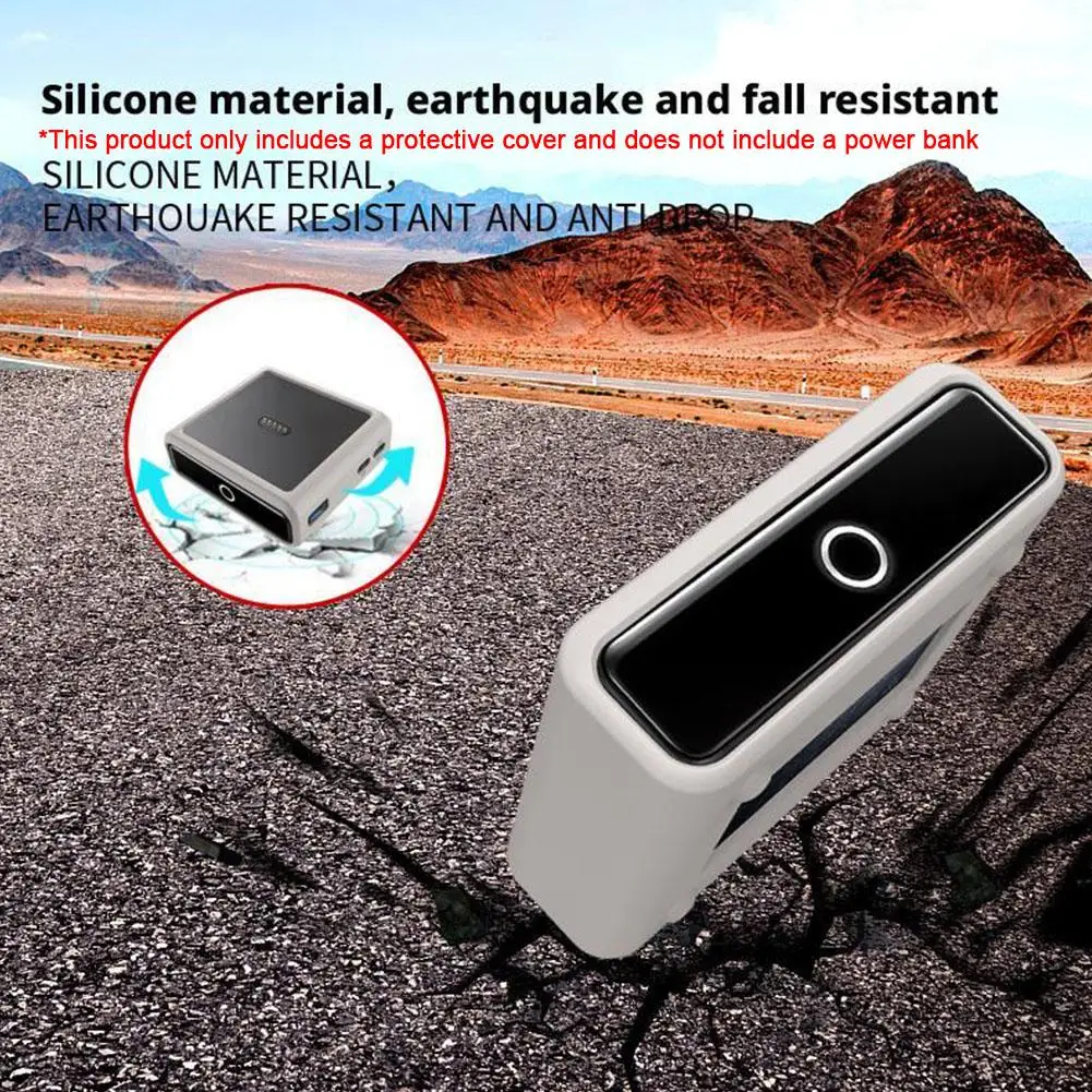 

High Quality Silicone Protective Cover For Anker Prime Bank 100W Anti-fall Anti-scratch All-round Protection D1B1