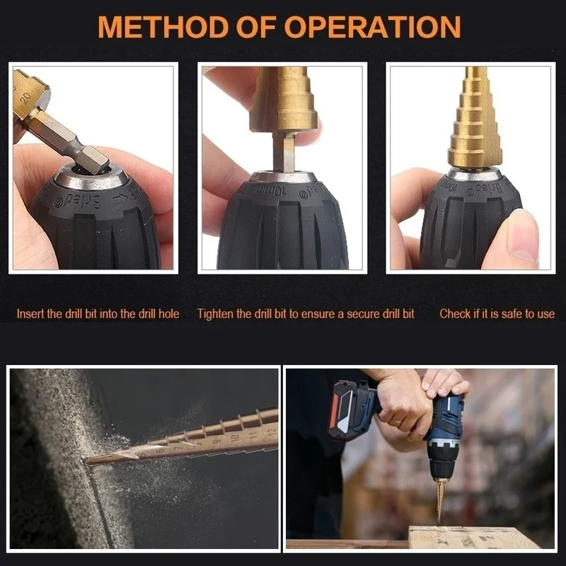 7 ชิ้นเจาะชุด Bit Step Slot Center Punch เกลียว Twist Saw ตรง Groove เครื่องตัดไทเทเนียมเจาะรูเปิดเครื่องมือ