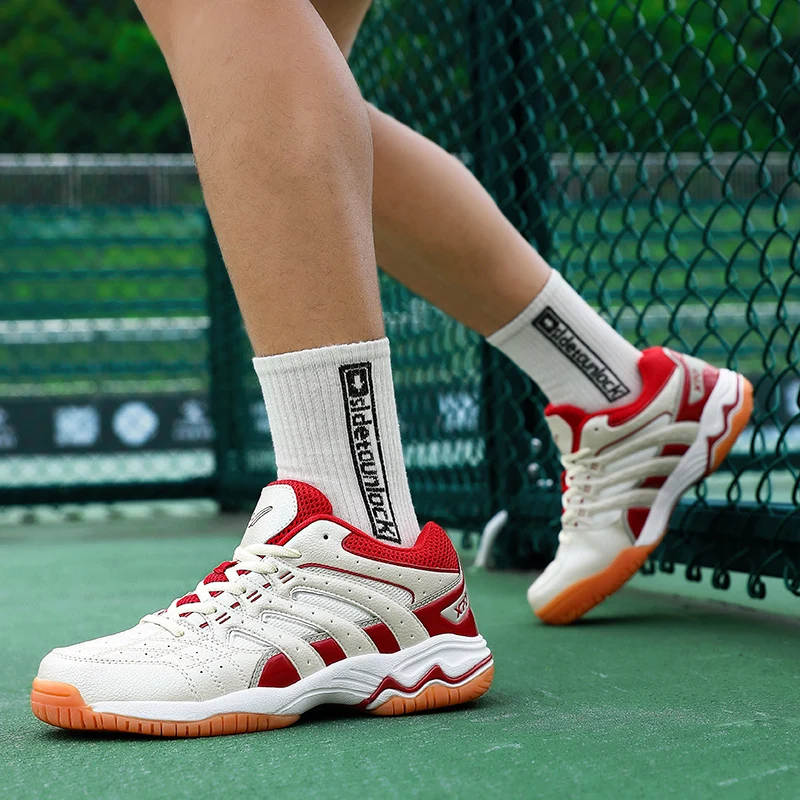 Męskie profesjonalne buty do siatkówki para buty sportowe tenis do badmintona sportowe buty treningowe tenis stołowy męskie trampki