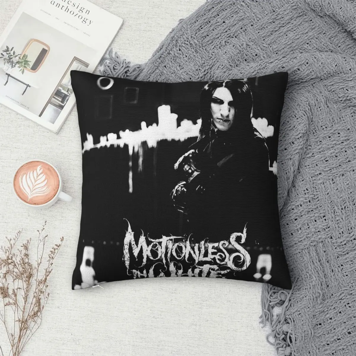 Chris Motionless In White Square Pillowcase Polyester Linen Velvet Pattern Zip Decor Throw Pillow Case Sofa Cushion Cover - view 4