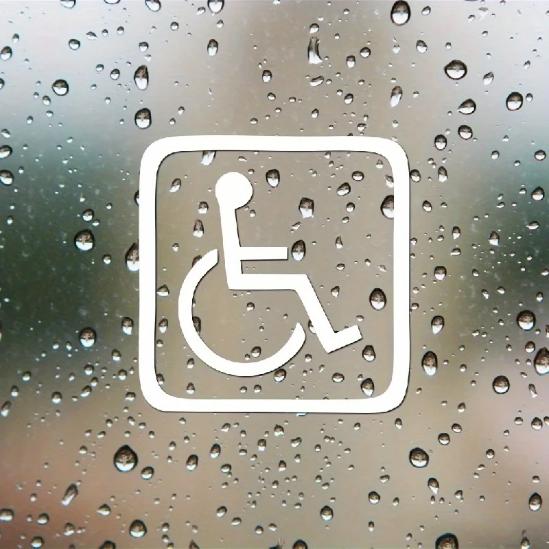 Autocollant de voiture pour conducteur handicapé - Autocollant de sécurité réfléchissant pour automobile, veuillez être patient et respecter l'espace, décoration pour vitre de voiture
