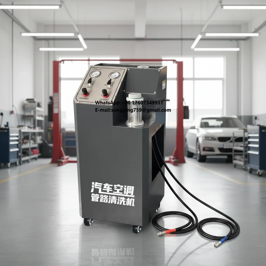 New Arrival Automotive AC Pipeline Cleaner Car Air Conditioning Flushing Machine Evaporator Cleaning Machine Auto AC Pipe Washer