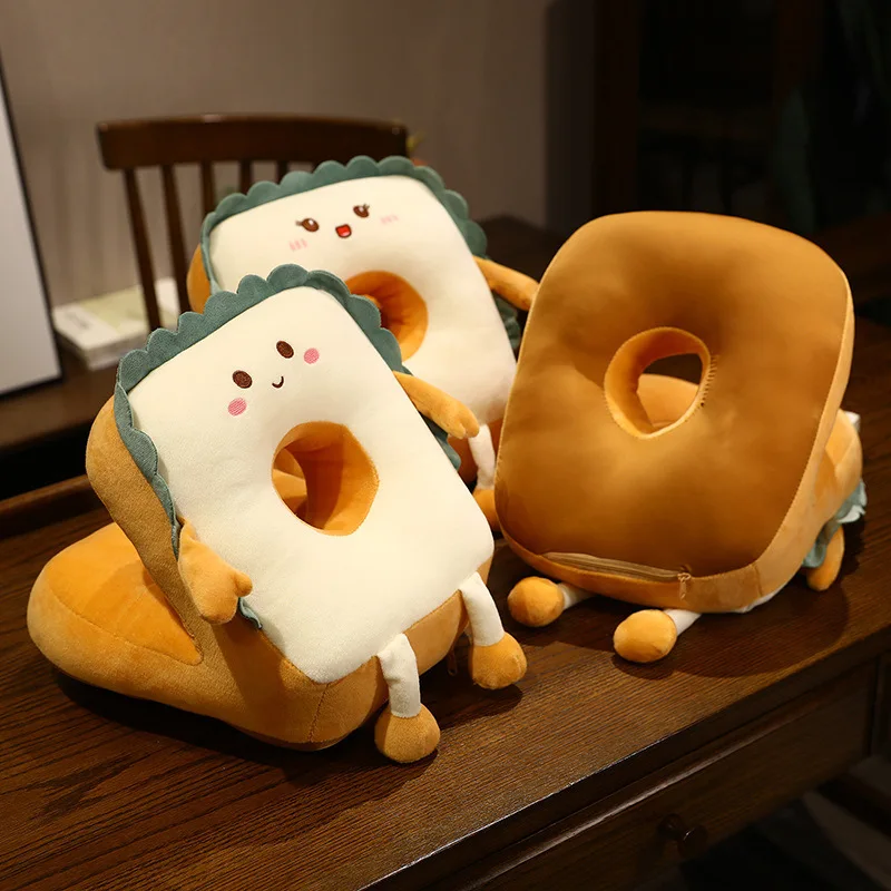 Toast Ice Silk Siesta Pillow Sleeping Pillow Elementary School Students Summer Siesta Artifact Office Sleeping Pillow Throw