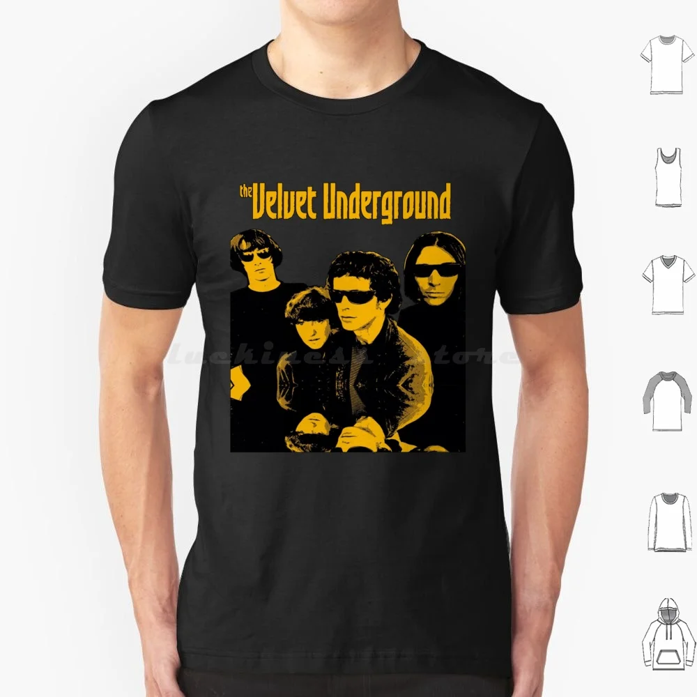 The Velvet Ground T Shirt Big Size 100% Cotton The Velvet Underground Velvet Underground Nico Lou Reed Music Band Banana Velvet
