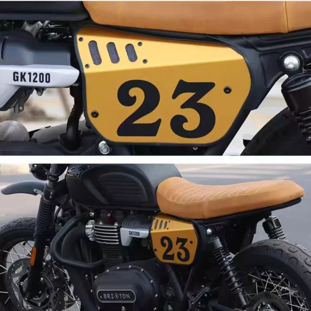 Для мотоцикла GK 1200 GK 1200, модифицированная боковая крышка в стиле ретро, защитная пластина с ЧПУ, подушка сиденья, боковая панель, боковая крышка