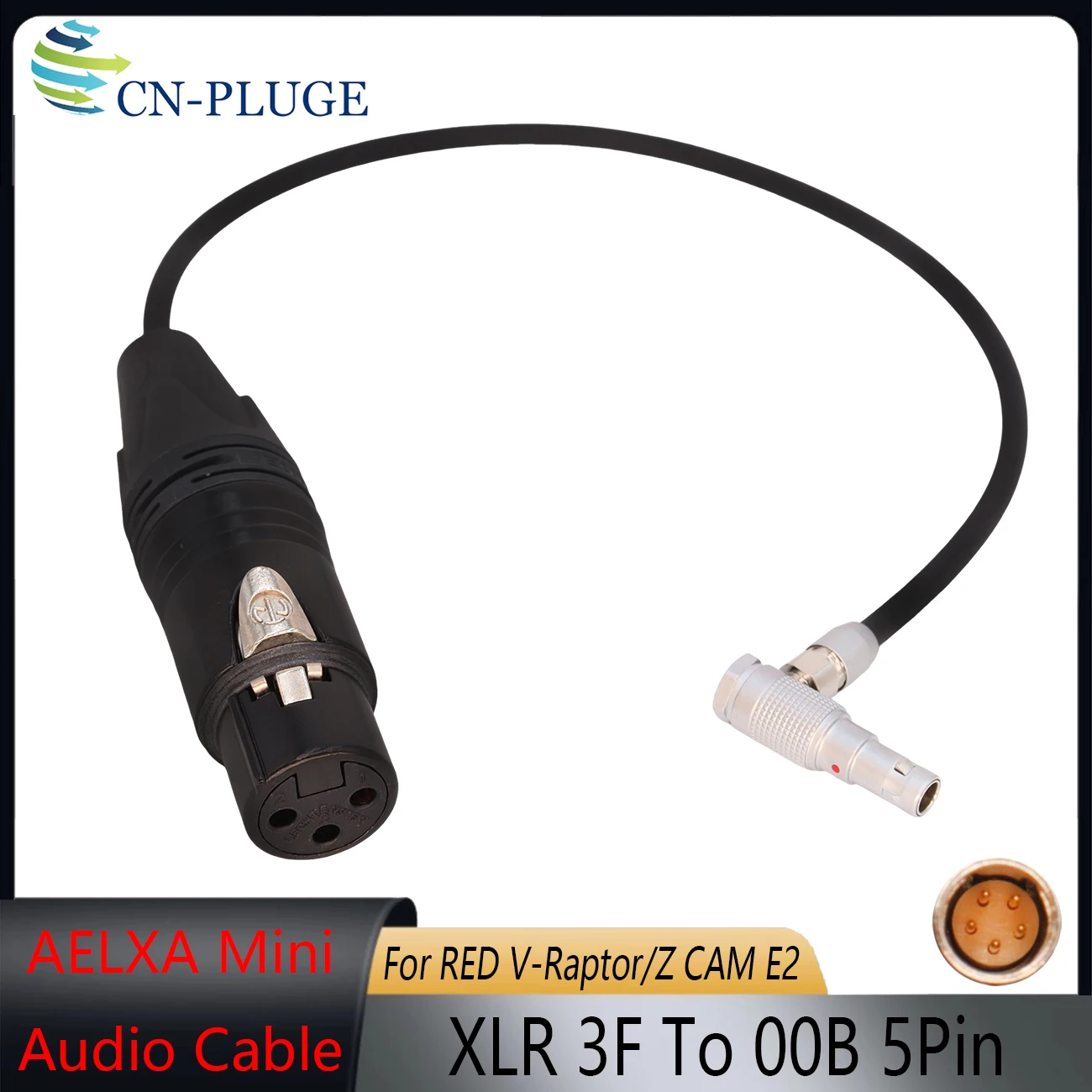

Аудиокабель 00B, 5-контактный штекер на 3-контактный XLR-разъем для камер Z CAM E2/ARRI ALEXA Mini/RED Komodo/RED V-Raptor