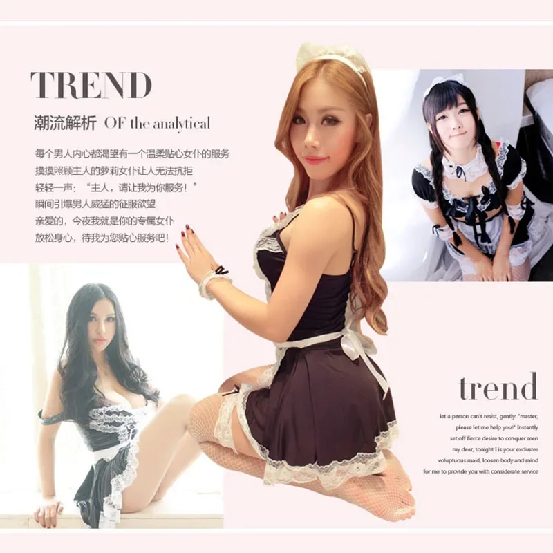 تأثيري خادمة النادل فستان موحد حبال مثير الملابس الداخلية المثيرة سيدة النادي الليلي فندق هواية عارية الذراعين فستان مثير المرأة التبعي