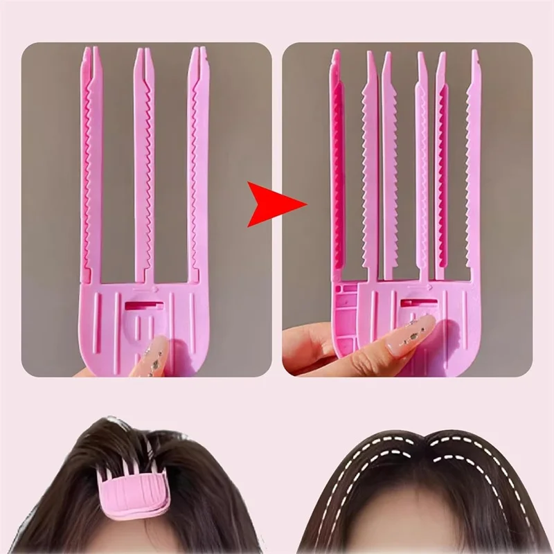 2Pcs Volumizing Hair Clips for Fluffy Bangs No Crease Hair Root Lifting Clips for Natural Puffy Lazy and Seamless Hairstyle