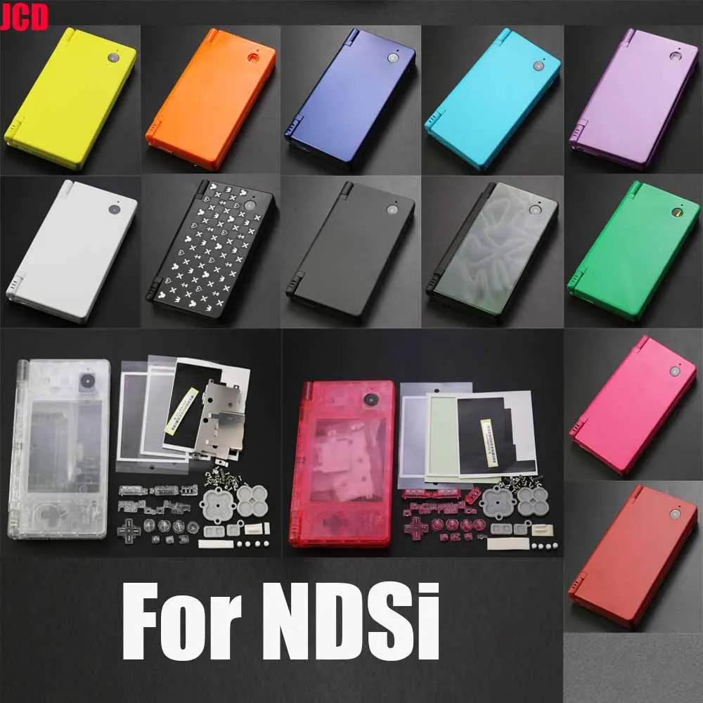 

JCD 1set OEM High Quality Full Housing Cover Case Replacement Shell For DSi NDSi Console Cover With Button Kits Screen Lens