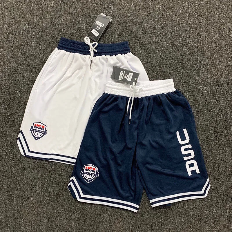 2024 Summer Basketball Running Shorts Men High Quality Social Elastic Waist Shorts 2 Colors Sport Clothes Training Shorts