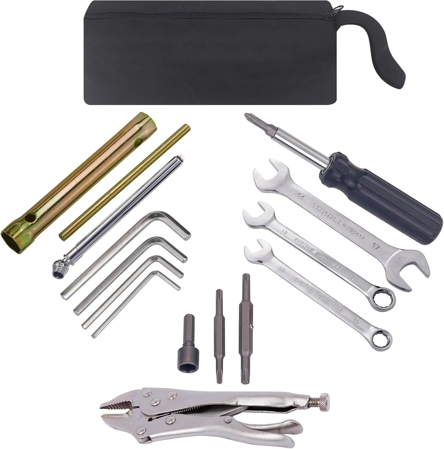 

Компактный набор инструментов для ремонта мотоциклов для японских велосипедов, квадроциклов, UTV — придорожная служба и подарок для отца, мужа