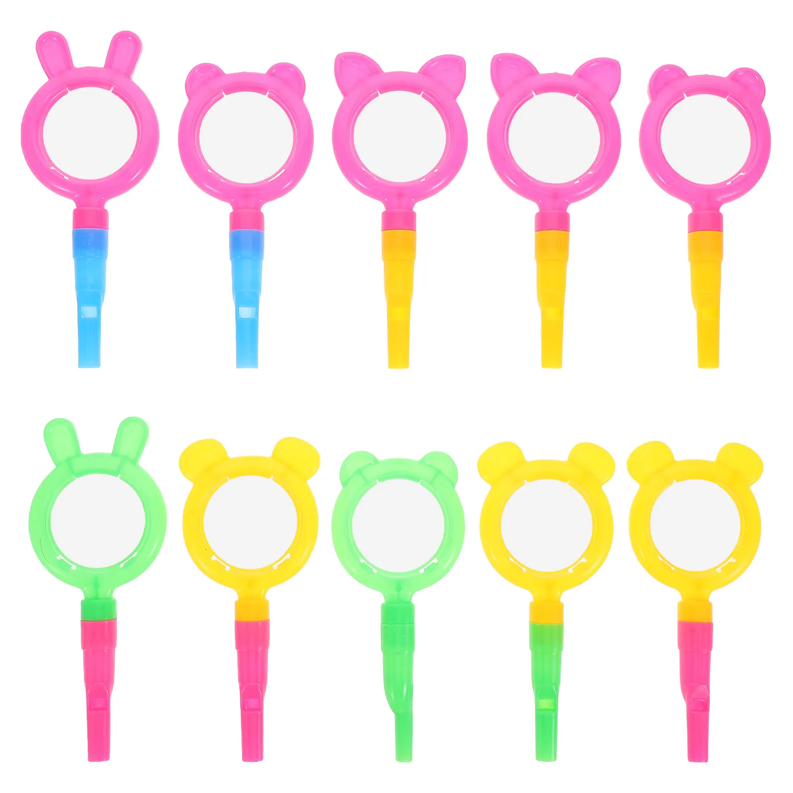 10Pcs Whistle Magnifier Combo for Kids Mini Science Tool Educational Party Favors Classroom Teaching Aid Toddler Exploration
