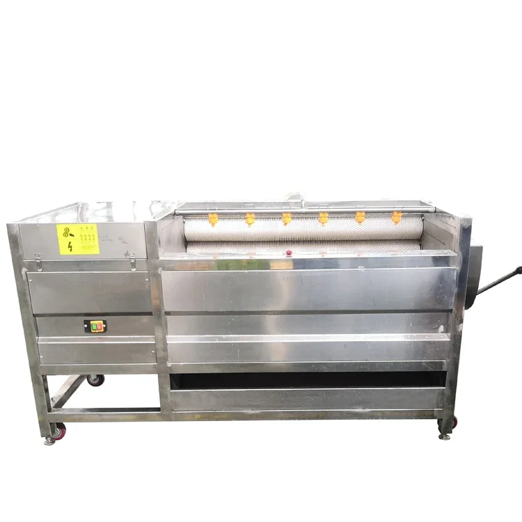 

Hot sale cassava peeling and washing machine potato brush washer automatic potato peeling machine