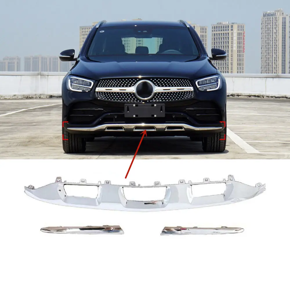 Front Lower Chrome Molding Trim 2538851804 2538852104 2538852404 Für Mercedes Benz GLC X253 W253 C253 2020-2021