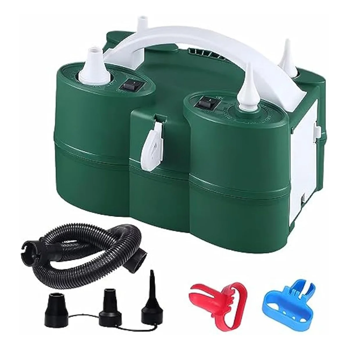 US Plug,Powerful Electric Balloon Pump,Air Inflate/Deflate Pump,Double Motor for Swimming Pool, Inflatable Bed and Etc.