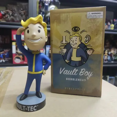 Bobblehead Söt Vault Boy Full Set Anime Actionfigur Leksaker Staty Samling Modell Docka Skrivbordsprydnad Display Leksaker Presenter 6 best sales Fallout Bobblehead - №3