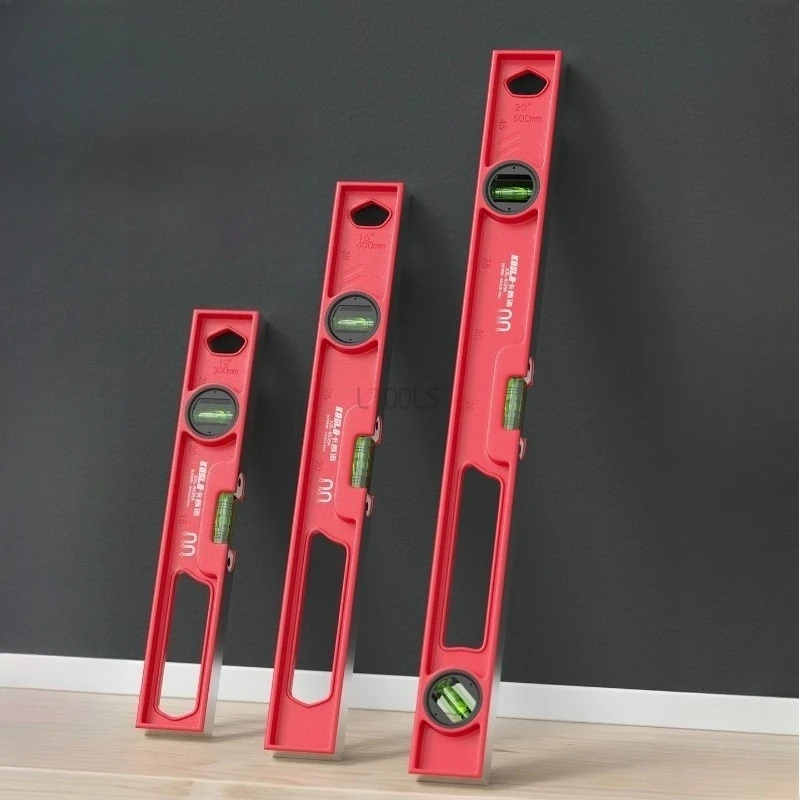 

Твердая литая алюминиевая линейка уровня, высокоточная линейка для балансировки домашнего украшения с сильным магнитным инструментом для измерения падения