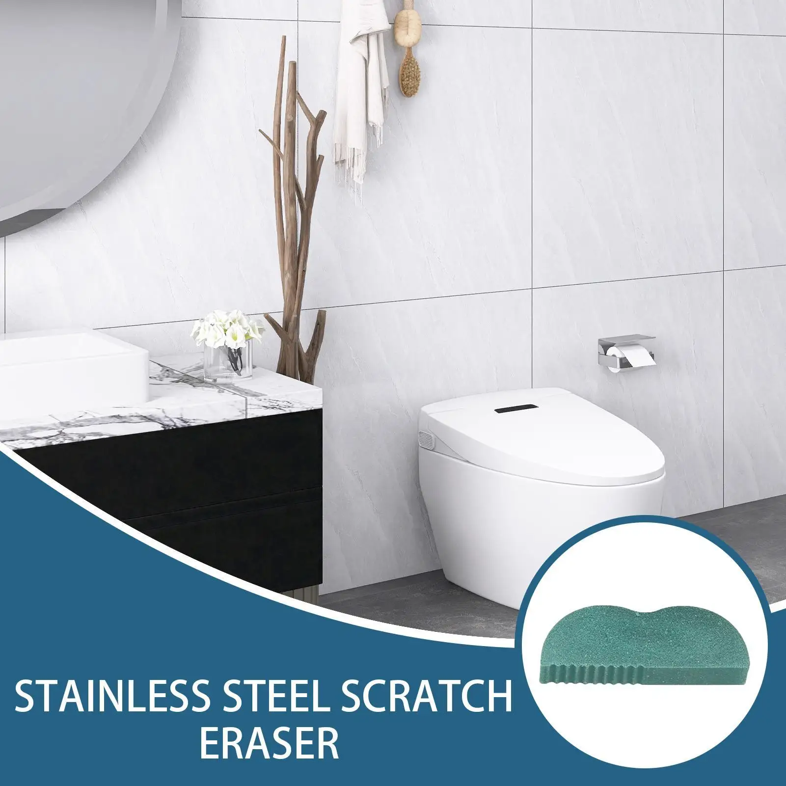Removedor de arañazos de acero inoxidable, borrador de óxido, quitamanchas de goma para utensilios de cocina, fregadero de restaurante, aparato de pared de baño, ollas de latón