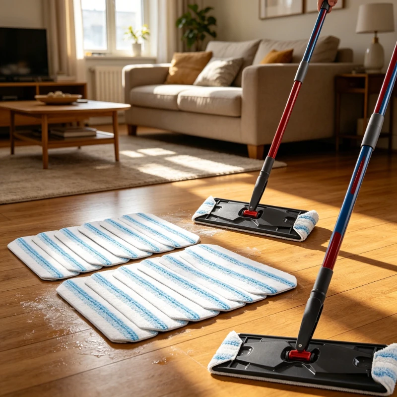 12 Inch Washable Mop Replacement Pad Microfiber Cloth for O-Cedar ProMist MAX Vileda Flat Mop Floor Cleaning
