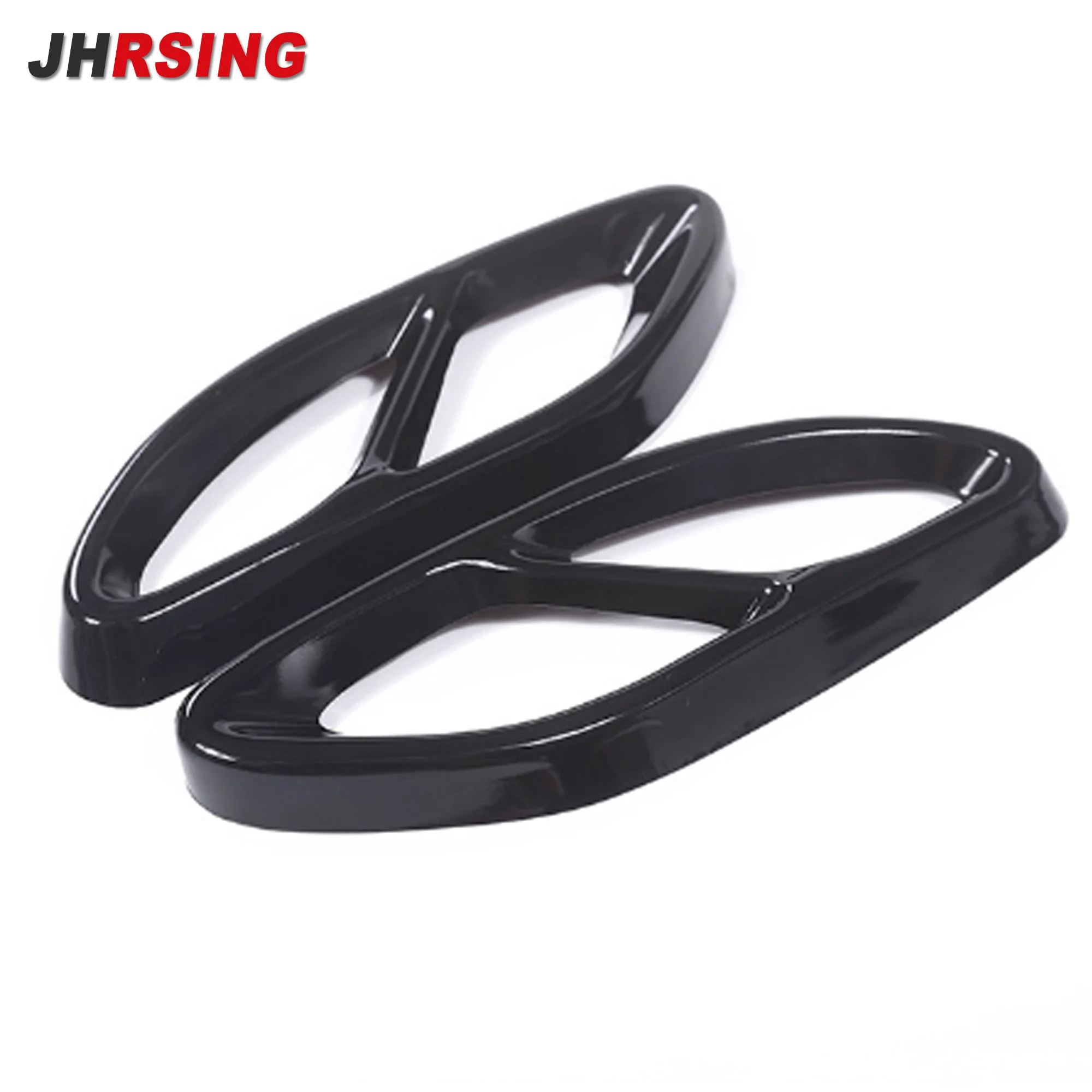 1 زوج/2 قطعة كاتم صوت ماسورة العادم الخارجية للسيارة يغطي غطاء الأنابيب السوداء مناسب لفئة مرسيدس بنز C B180 GLC