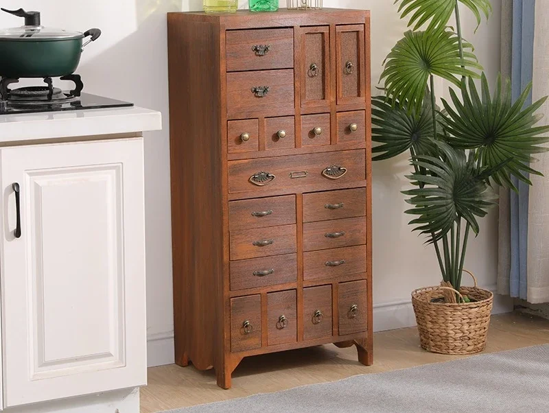 Chinese medicine cabinet Wenwan bracelet sorting storage cabinet multi-drawer storage cabinet