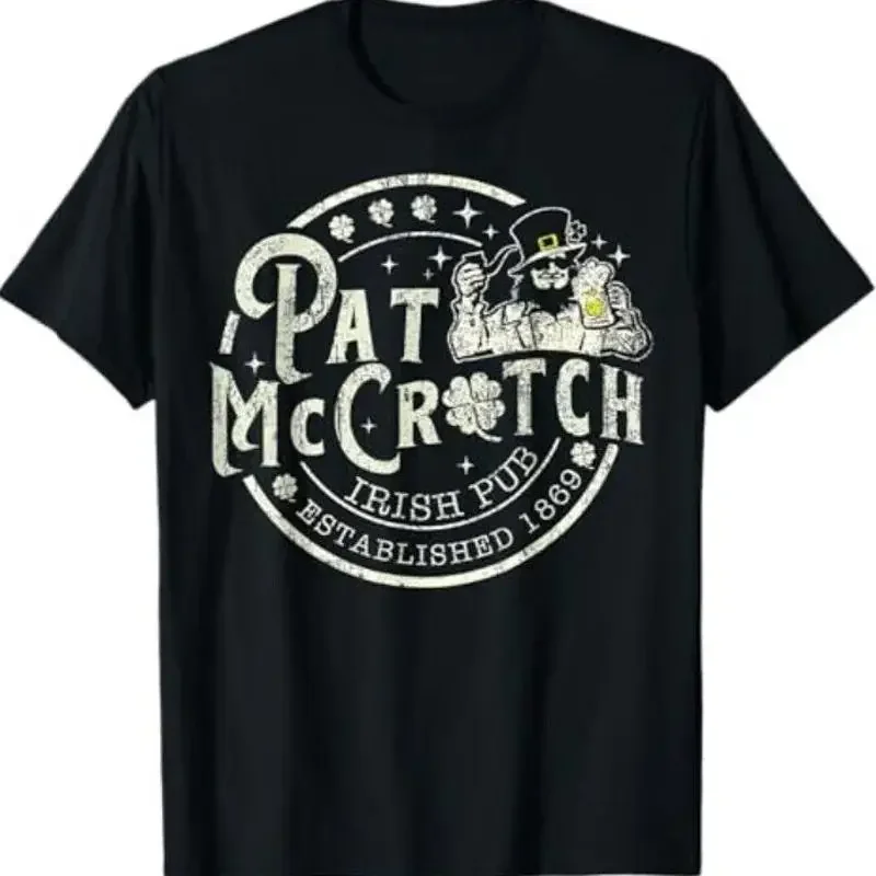 Pat Mccrotch Irish Pub Leprechaun Funny St Patricks Day T Shirt