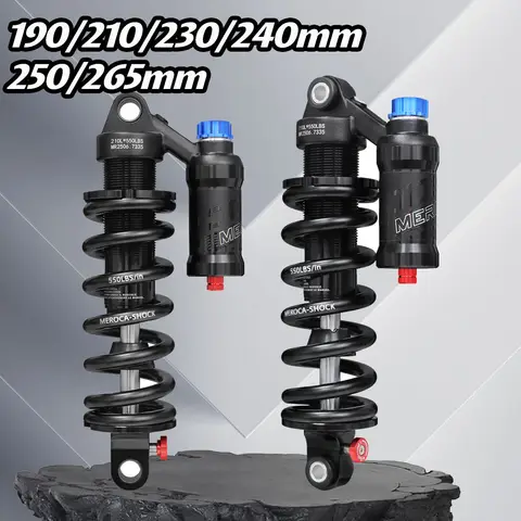 190x50 200mm 230mm 240mm 250mm 265mm 스프링 충격 흡수 장치 리어 MTB 자전거 리어 에어 서스펜션 산악 자전거용 댐핑