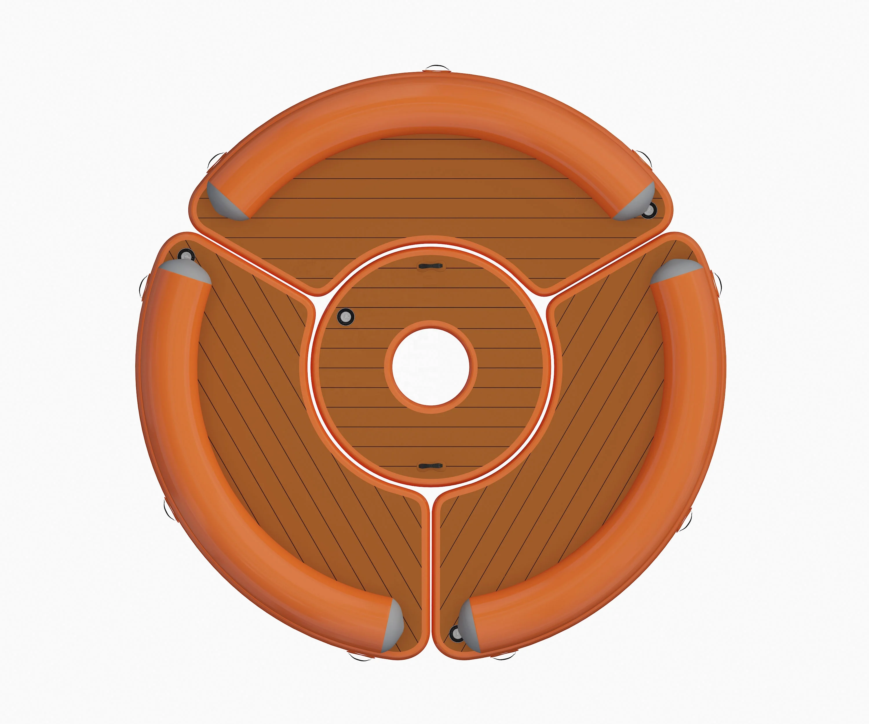 

Floating Island Pool Bed and Lounge Chair Inflatable Floating Bar Yacht C Dock