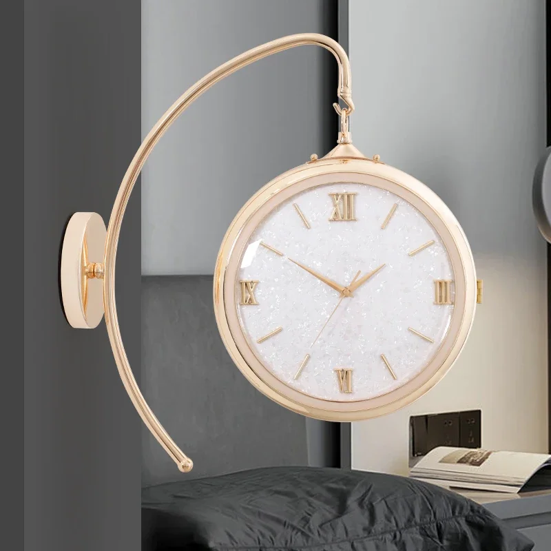 Nordic Luxury Wall Clocks Interior Kitchen Bedrooms Aesthetic Design Wall Watch Restaurant Chinese Style Wanduhr Room Decoration