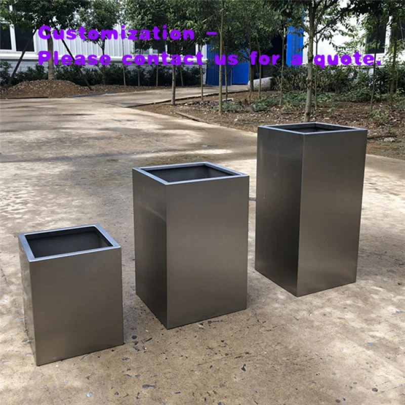 

Кашпо и вазоны из нержавеющей стали custom.201 для дома и улицы, для сада, двора, декора отелей