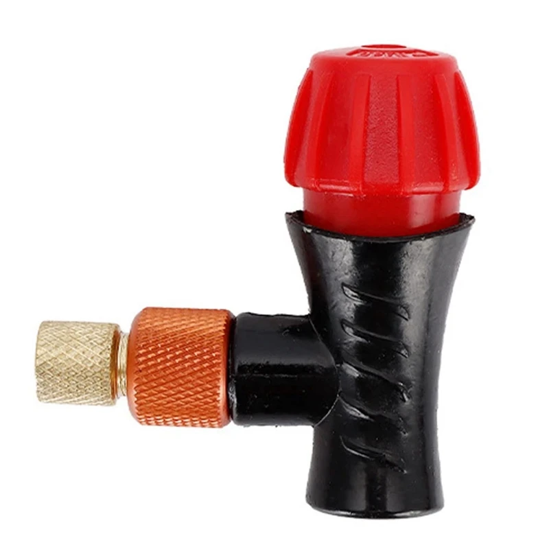 Bicycle Air Pump Valve Head Inflator Adapter CO2 Gas Pump Head Fast Inflatable Bike Inflator Head For Presta Schrader