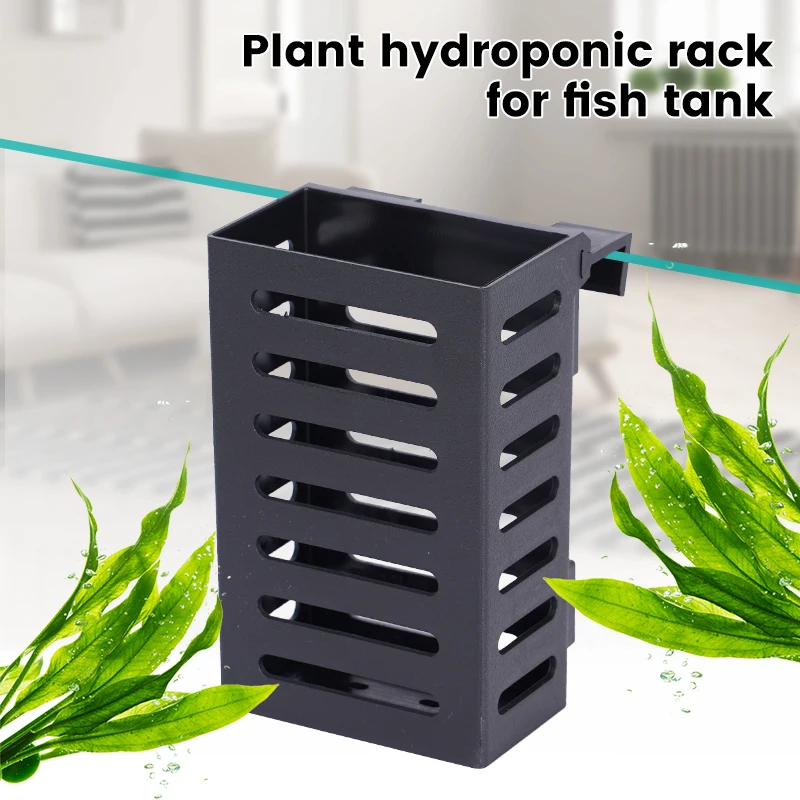 Black Hanging Aquarium Plant Holder Plastic Aquarium Planter Cups Planter Baskets Practical Aquatic Pot Aquascape Decoration