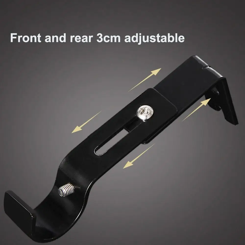 Adjustable Curtain Rod Brackets Hardware Metal Window Curtain Rod Support Hanger for 1 Inch Rod Home Curtain Rod Holder