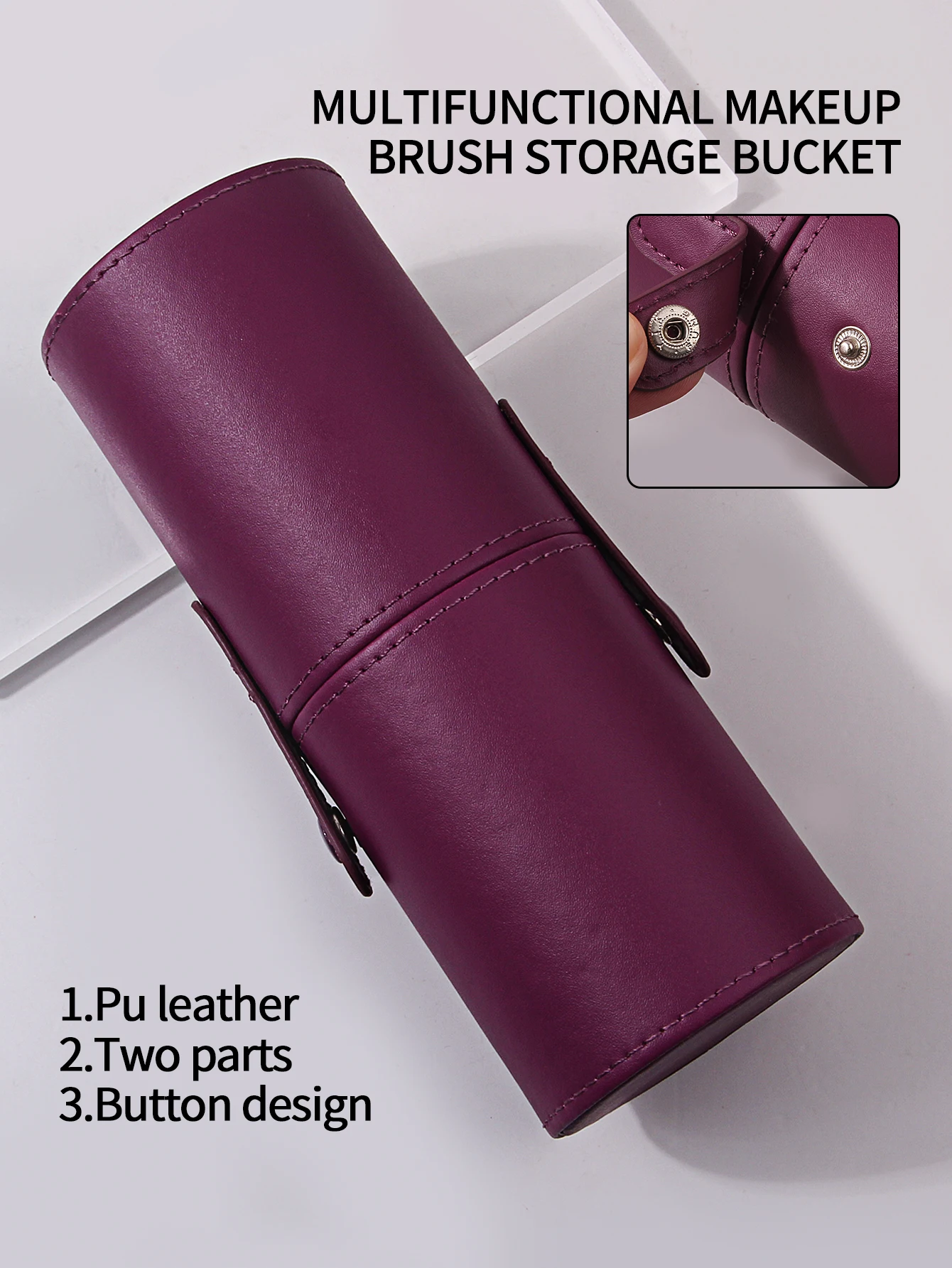 Travel portable 13pcs high-end makeup brush set, soft bristle foundation, blush, eyeshadow, contouring brush + storage bucket