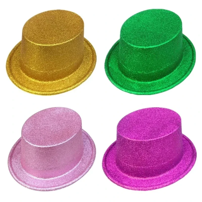 Glittering Plastic Fedora Hat Fancy Dress Costume Accessories